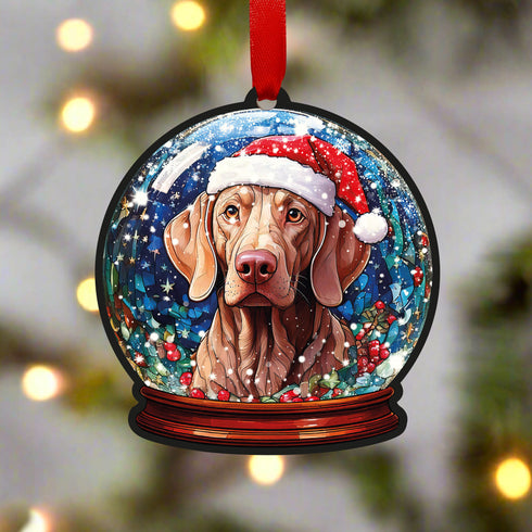 Weimaraner Snow Globe Decoration